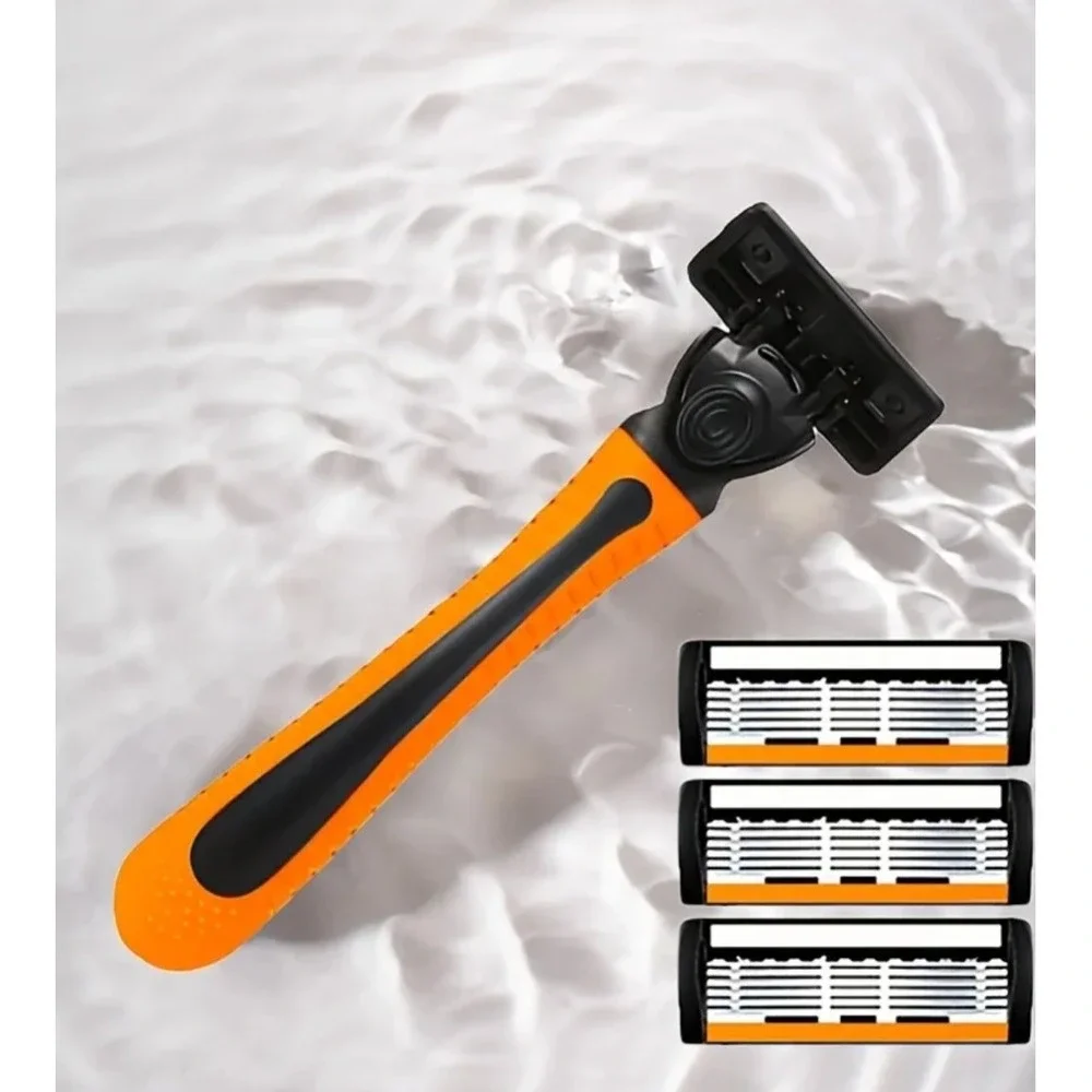 Men's Safety Razor Layer Replaceable Stainles Steel Hair Removal Shaving Blade